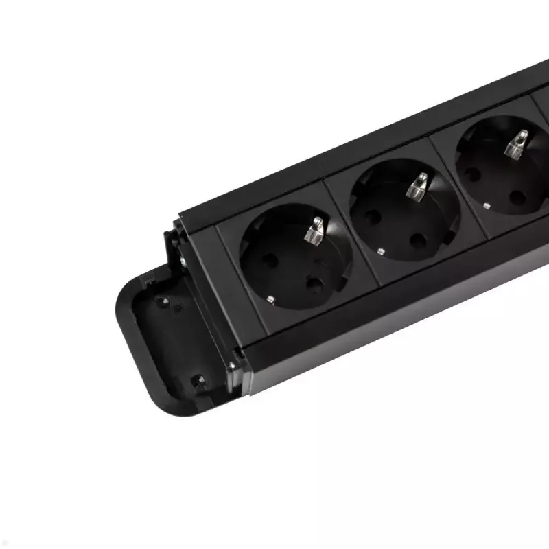 Alargador de corriente Bachmann PRIMO 2 2m 6 tomas AC interior negro