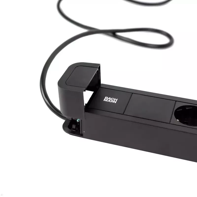 Alargador de corriente Bachmann PRIMO 2 2m 6 tomas AC interior negro