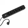 Alargador de corriente Bachmann PRIMO 2 2m 6 tomas AC interior negro