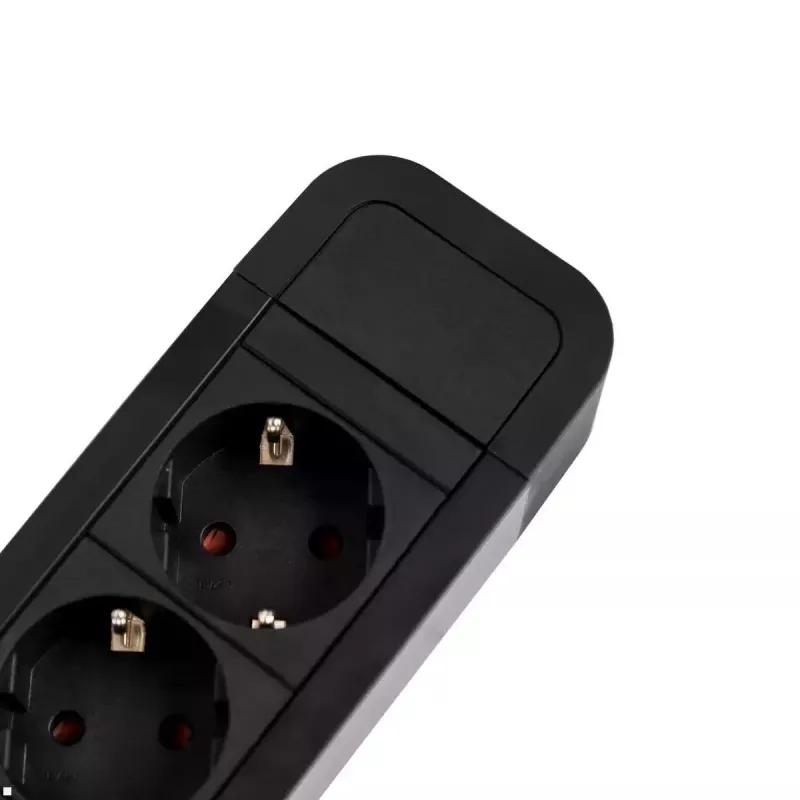 Toma de corriente AC Bachmann PRIMO 3 Type EF 2m negro