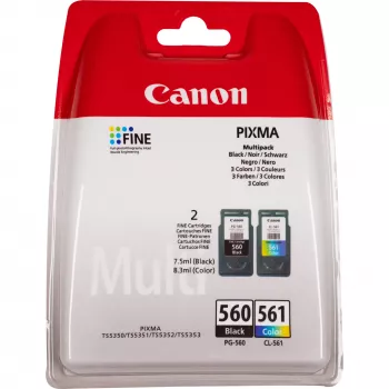 Multipack de cartuchos de tinta Canon PG-560 negro y CL-561 color
