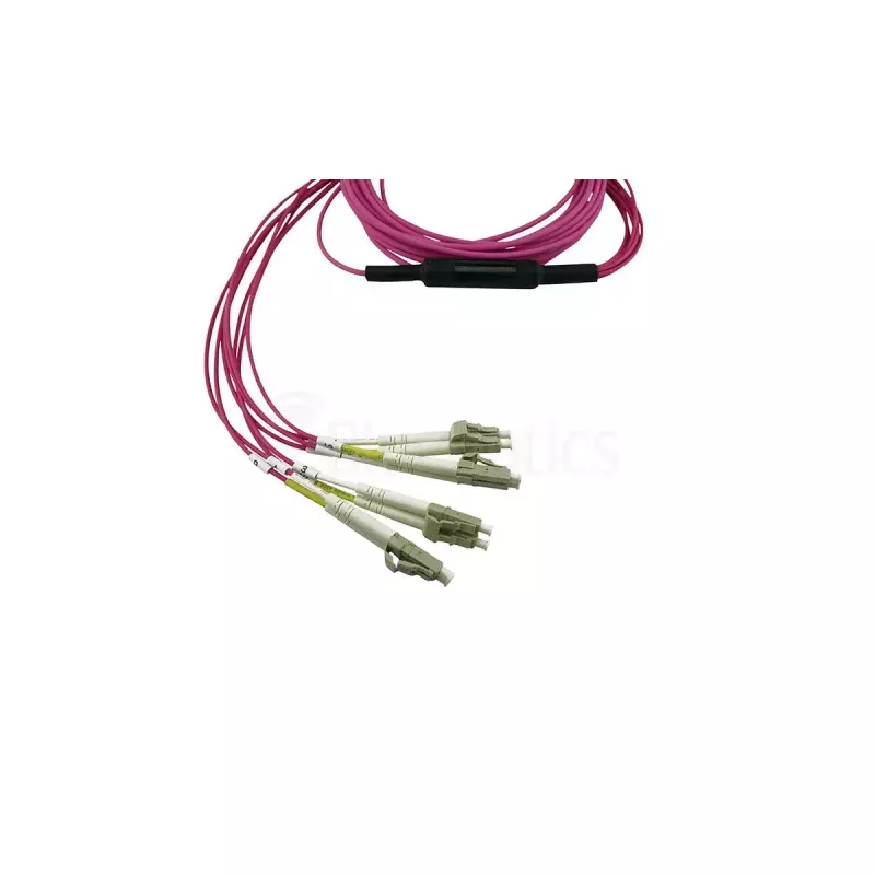 BlueOptics 3HE13896AA-5-BO Cable de conexión breakout de MPO a 4x LC Duplex, OM4 50/125 µm, LC/UPC, 5 m