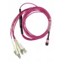 BlueOptics 3HE13896AA-5-BO Cable de conexión breakout de MPO a 4x LC Duplex, OM4 50/125 µm, LC/UPC, 5 m