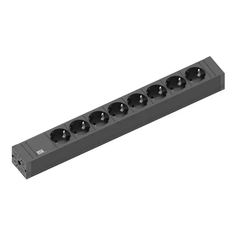 Regleta de alimentación Bachmann CONNECT LINE 2 m 8 tomas de corriente para interior negra