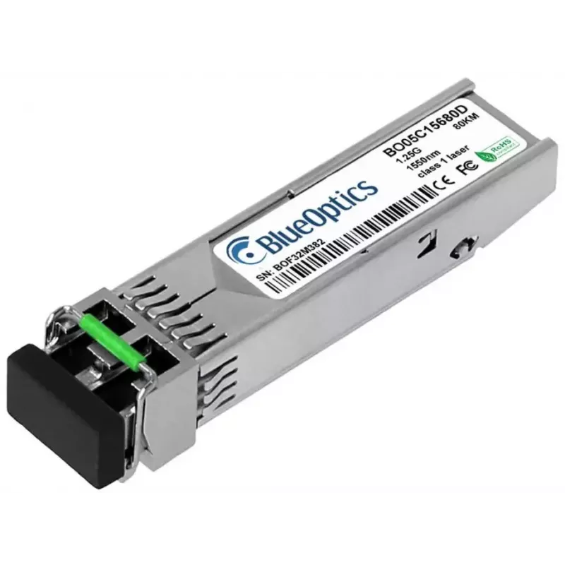 Transceptor SFP de fibra óptica BlueOptics 430-4536-BO 80000 m aluminio