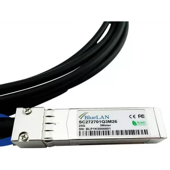 BlueOptics 470-ACEY cable InfiniBand de fibra óptica 5 m SFP28 conector macho conector macho