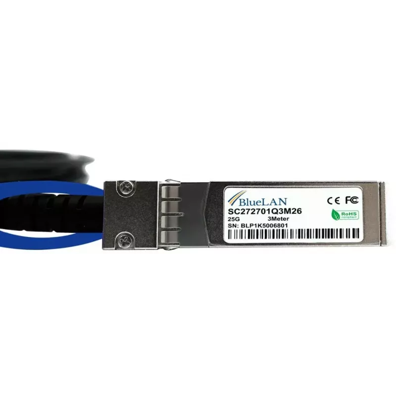 BlueOptics 470-ACEY cable InfiniBand de fibra óptica 5 m SFP28 conector macho conector macho