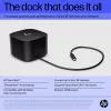 HP Thunderbolt Dock 120W G4 base de acoplamiento con cable negra