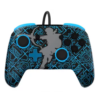 Mando PDP Nintendo Switch Sheikah Shoot REMATCH GLOW, gamepad, Nintendo Switch, Nintendo Switch Lite, Nintendo Switch OLED, D-pad, botón Home, analógico/digital, con cable, USB
