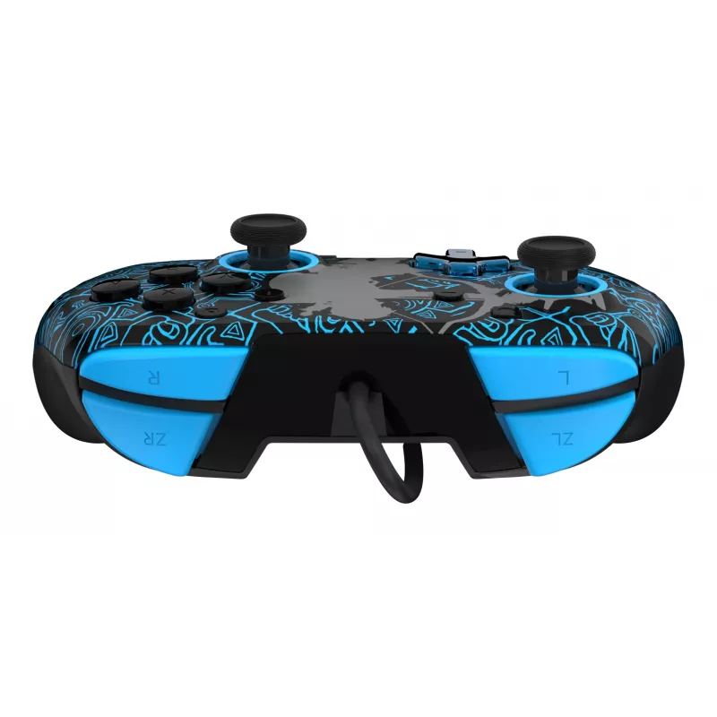 Mando PDP Nintendo Switch Sheikah Shoot REMATCH GLOW, gamepad, Nintendo Switch, Nintendo Switch Lite, Nintendo Switch OLED, D-pad, botón Home, analógico/digital, con cable, USB