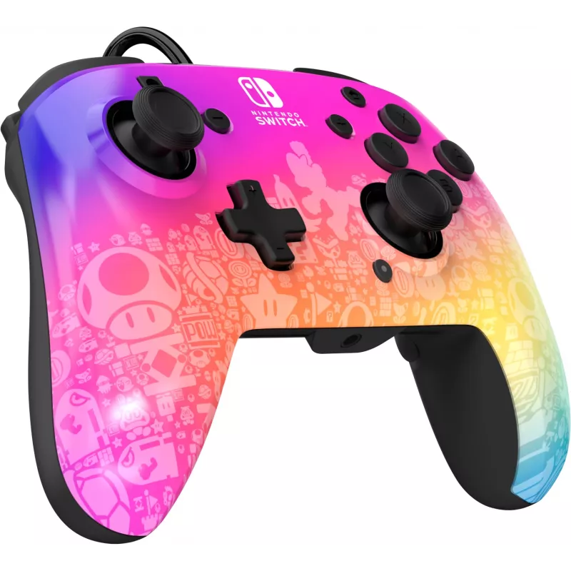 Mando con cable PDP REMATCH: Star Spectrum para Nintendo Switch, Nintendo Switch - modelo OLED