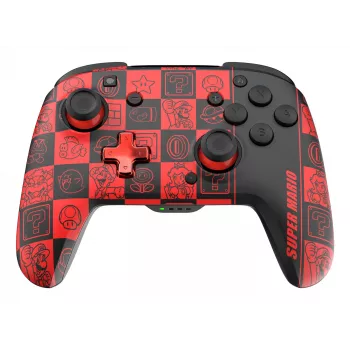Mando PDP REMATCH GLOW negro, verde, rojo analógico/digital Nintendo Switch, Nintendo Switch OLED