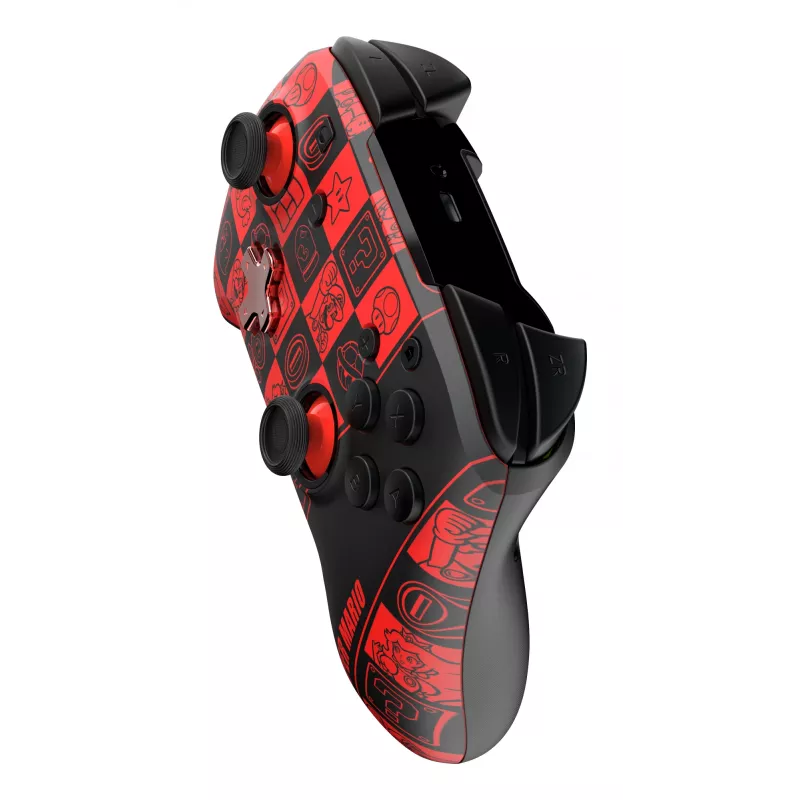 Mando PDP REMATCH GLOW negro, verde, rojo analógico/digital Nintendo Switch, Nintendo Switch OLED