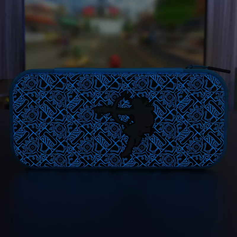 Funda de viaje PDP GLOW: Sheikah Shoot, para Nintendo Switch, Nintendo Switch Lite, Nintendo Switch - modelo OLED