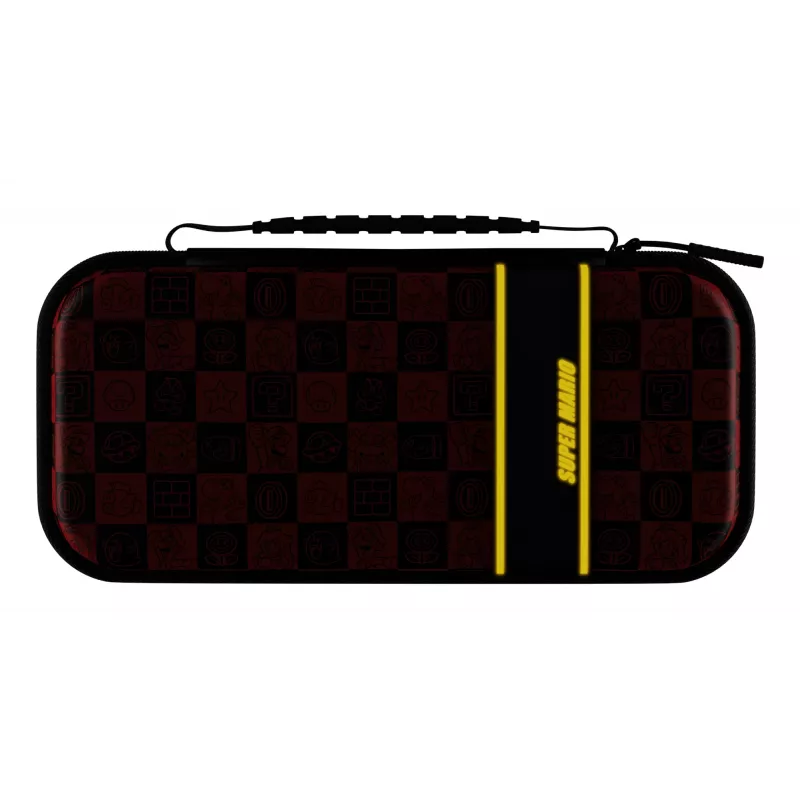 Funda de viaje PDP Travel Case Plus GLOW: Super Icon, para Nintendo Switch, Nintendo Switch Lite, Nintendo Switch - modelo OLED