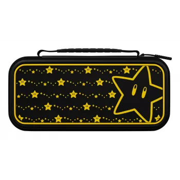 Funda de viaje PDP Travel Case Plus GLOW: Super Star, para Nintendo Switch, Nintendo Switch Lite, Nintendo Switch - modelo OLED