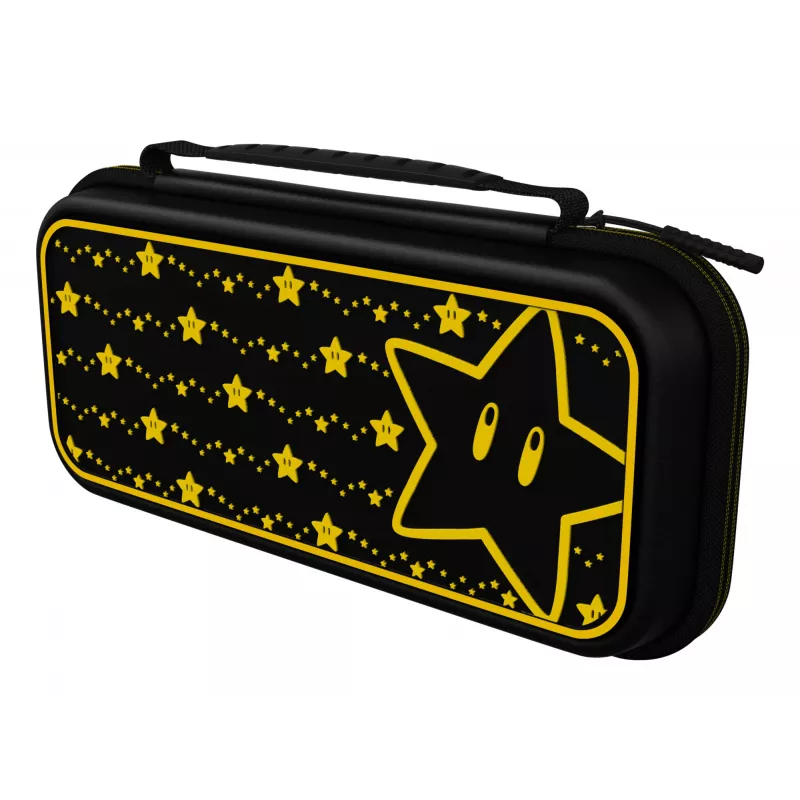 Funda de viaje PDP Travel Case Plus GLOW: Super Star, para Nintendo Switch, Nintendo Switch Lite, Nintendo Switch - modelo OLED