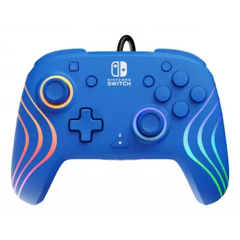 Mando PDP Afterglow Wave azul USB analógico/digital Nintendo Switch, Nintendo Switch OLED
