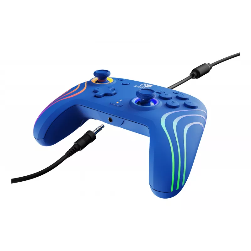 Mando PDP Afterglow Wave azul USB analógico/digital Nintendo Switch, Nintendo Switch OLED