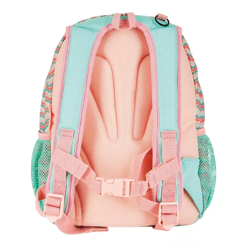 Mochila escolar Herlitz Rookie Sweet Jungle verde melocotón poliéster
