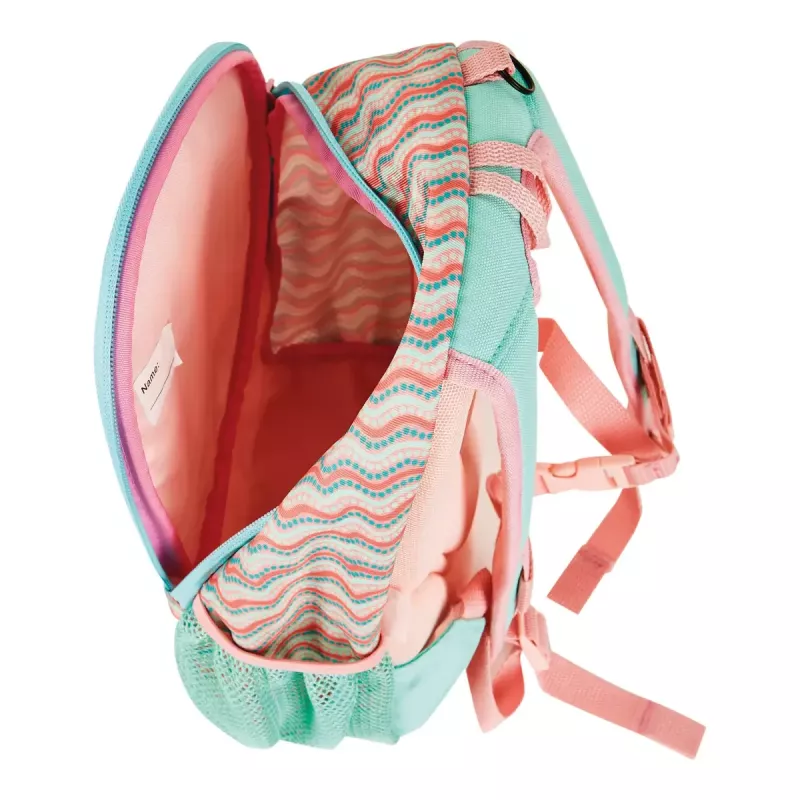 Mochila escolar Herlitz Rookie Sweet Jungle verde melocotón poliéster