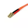 StarTech.com cable de fibra óptica de 10m - multimodo dúplex 50/125 - cable de conexión de fibra óptica LSZH - LC/LC
