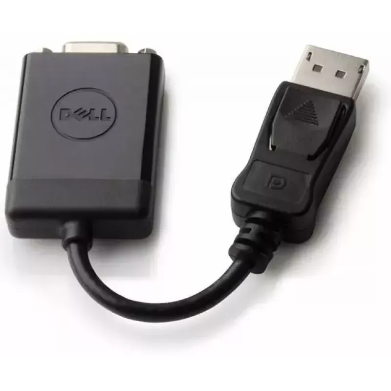 Adaptador DisplayPort a VGA Dell 52MJC – compatible con resoluciones de hasta 1920x1200