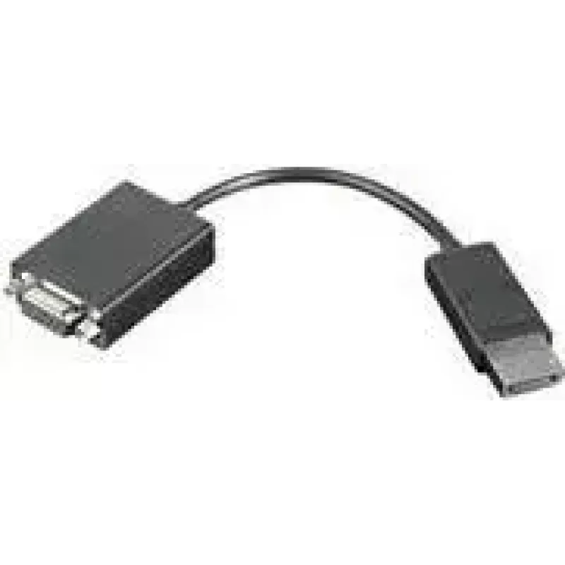 Adaptador DisplayPort a VGA Lenovo 57Y4140, compatible con resoluciones de hasta 1920x1200