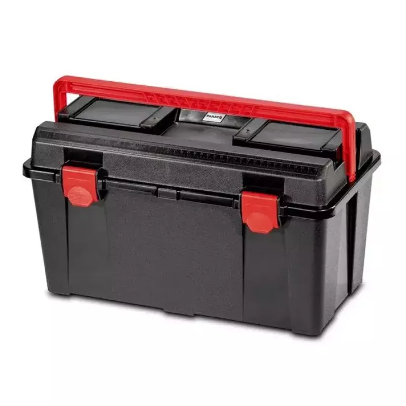 Parat 5811000391 caja para piezas pequeñas / herramientas, polipropileno, negra y roja
