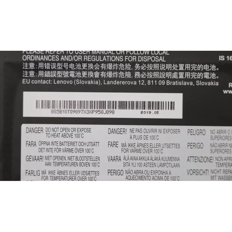 Batería Lenovo 52,5 Wh Li-Polymer 5B10T09097 para portátiles compatibles