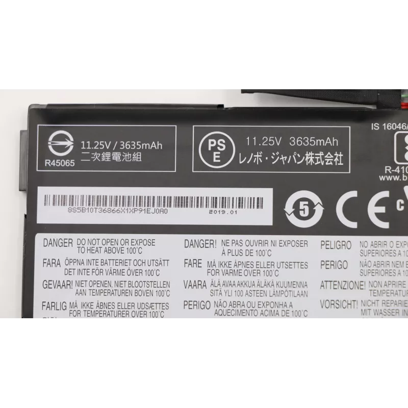 Lenovo 5B10T36866 batería para portátil, 42 Wh, de 3 celdas