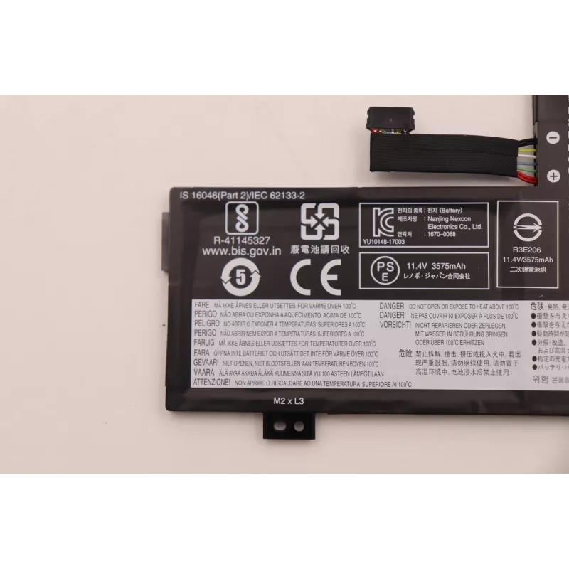 Batería interna para portátil Lenovo 3 celdas 42Wh litio-ion modelo 5B10W13946