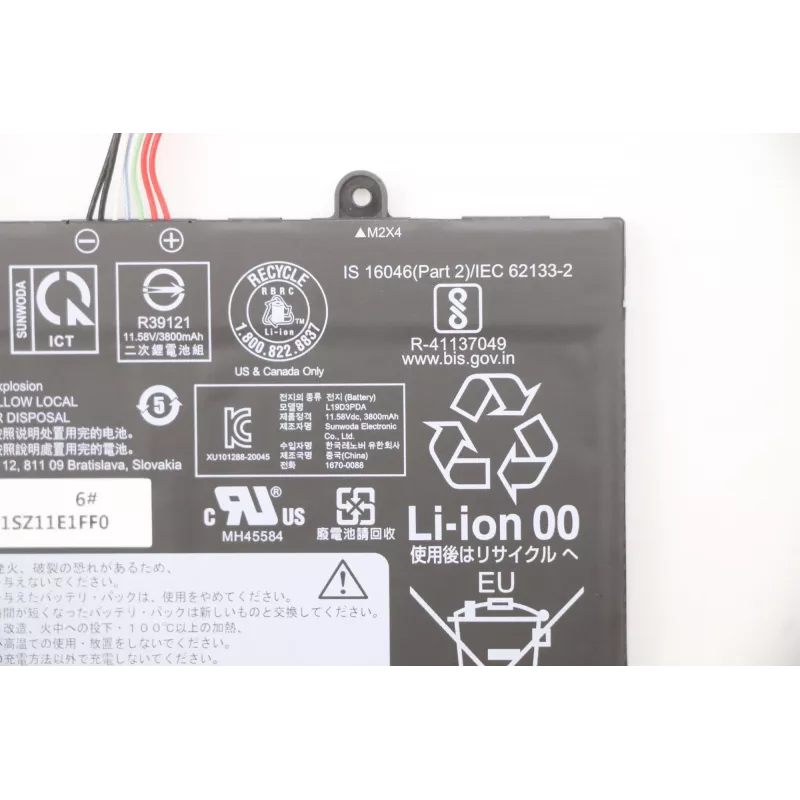Batería para portátil Lenovo 45Wh 5B10Z21197, capacidad 45 Wh