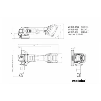 Amoladora angular Metabo W 18 L 9-125