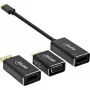 Convertidor de pantalla USB InLine Set 6 en 1, 4K/60Hz negro