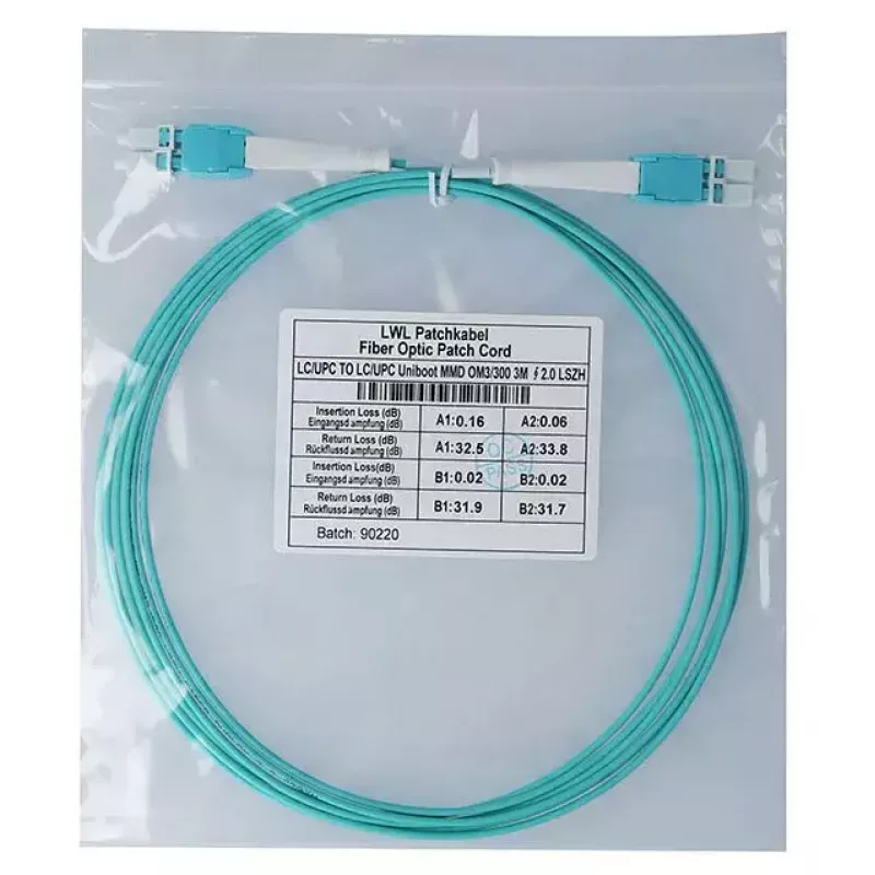 Cable de fibra óptica BlueOptics 5 m LC OM3