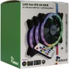 Inter-Tech Argus RS-04 set de ventiladores RGB, 3x 120 mm con tira LED de 50 cm y mando a distancia, negro