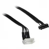 Inter-Tech Argus RS-04 set de ventiladores RGB, 3x 120 mm con tira LED de 50 cm y mando a distancia, negro
