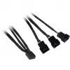 Inter-Tech Argus RS-04 set de ventiladores RGB, 3x 120 mm con tira LED de 50 cm y mando a distancia, negro