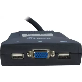 Conmutador KVM Inter-Tech KVM-LS-21JA negro