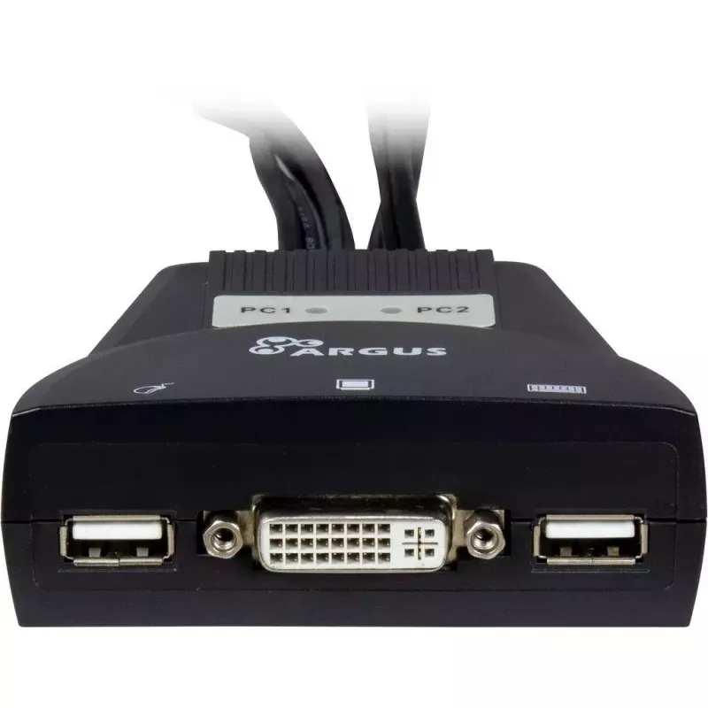 Conmutador KVM Inter-Tech KVM-LS-21DA DVI