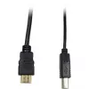 Conmutador KVM Inter-Tech AS-9108HA para montaje en rack negro