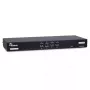 Conmutador KVM Inter-Tech AS-9108HA para montaje en rack negro