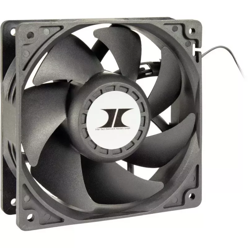 Ventilador Inter-Tech 88887368 sistema de refrigeración para PC 12 cm negro 3 uds.