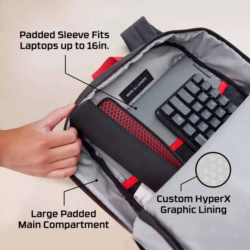 Mochila HyperX Delta, mochila, 498 g