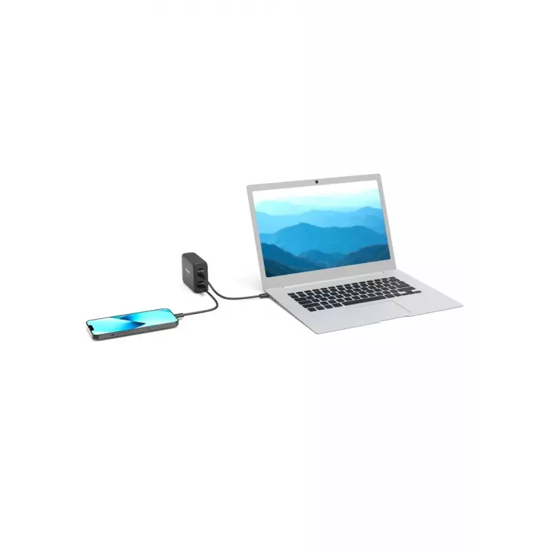 Cargador para dispositivos móviles Port Designs 900107-EU AC carga rápida Negro