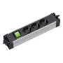 Regleta de enchufes Bachmann STEP ALU 3x tomas, 1x interruptor, carcasa de aluminio, 230V 16A, IP20