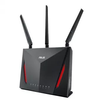 Router Wi-Fi de sobremesa ASUS RT-AC2900, doble banda 2,4/5 GHz, Wi‑Fi 5 (802.11ac), 2917 Mbit/s, Gigabit Ethernet, 4 puertos LAN, USB, 4 antenas