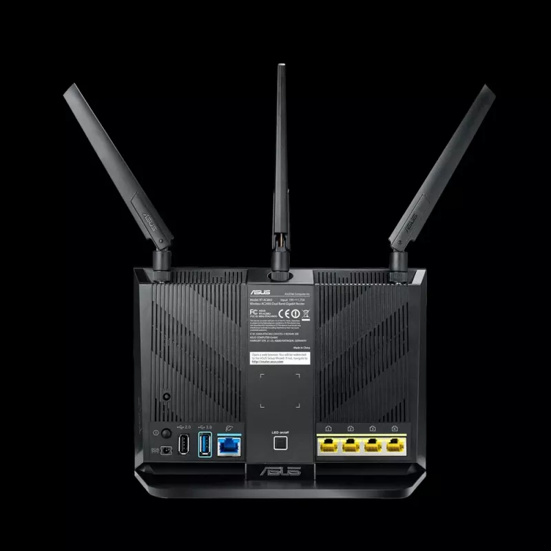 ASUS RT-AC2900 router inalámbrico, switch de 4 puertos