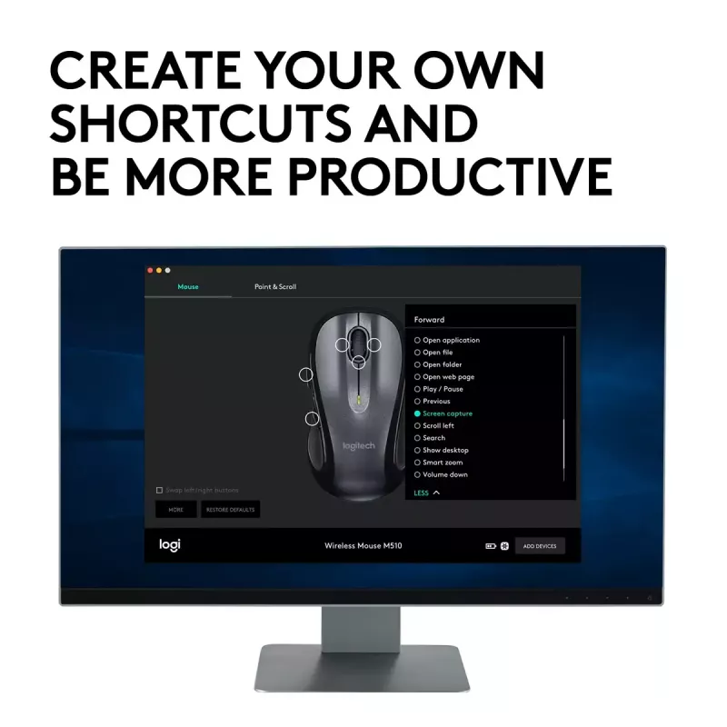 Ratón Logitech M510 RF inalámbrico